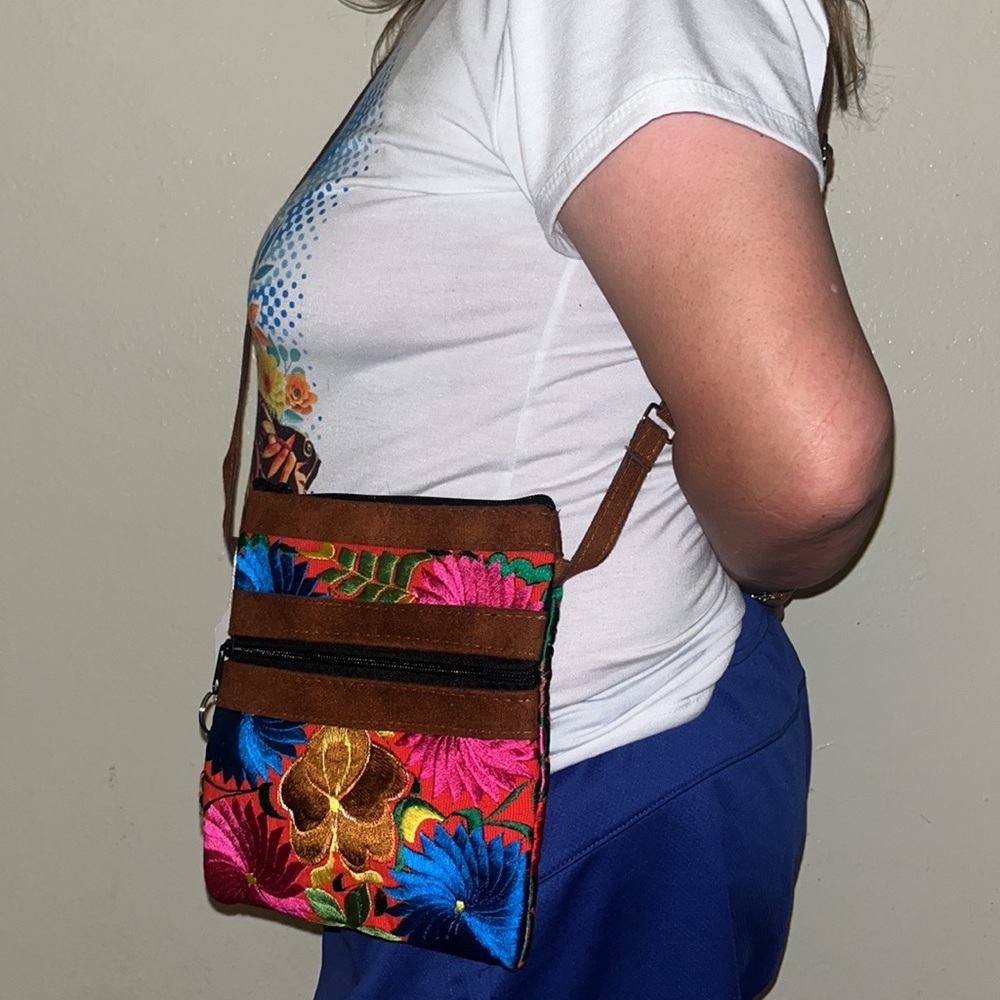 Small Handcrafted Suede Bag